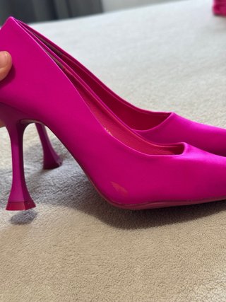 Zapatos de tacón frambuesa