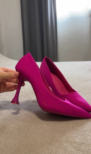 Zapatos de tacón frambuesa