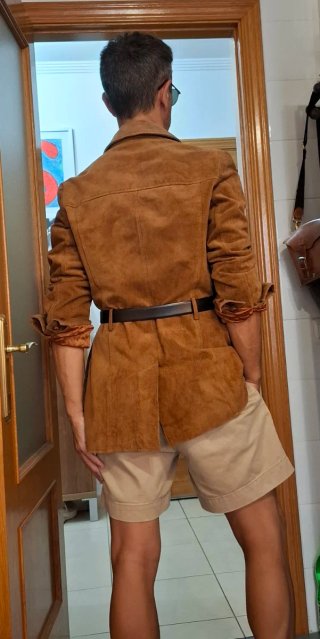 ZARA T-L CHAQUETA SAFARI ANTE MUJER
