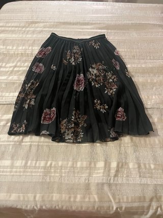 Falda Plisada Desigual Flores