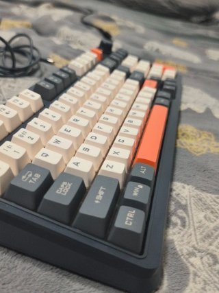 Teclado Xunkof K94 Bluetooth Gris/Naranja
