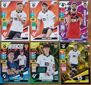 Cromos VALENCIA CF. Liga 2023 2024 Adrenalyn XL