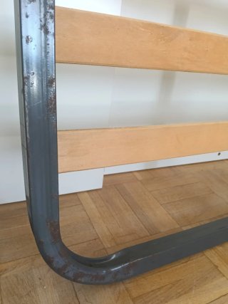 Estructura Cama Metal con Lamas Madera