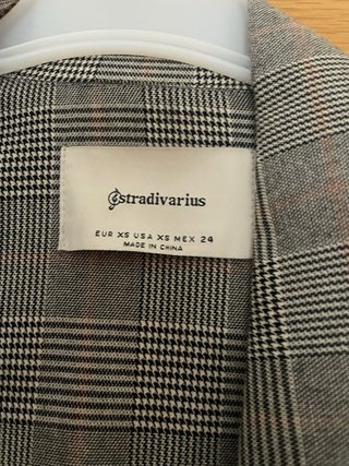 Blazer Stradivarius Gris Talla M