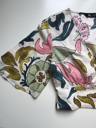 Blusa Zara Estampada del verano 2025