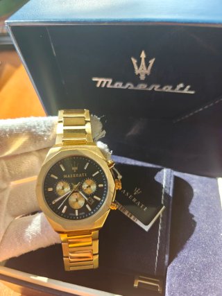 Reloj Maserati Stile Dorado Acero Cronógrafo
