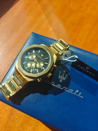 Reloj Maserati Stile Dorado Acero Cronógrafo