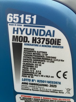 Generatore Hyundai 65151 3Kw silenziato