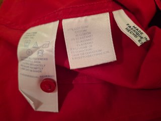 Camisa mujer Tommy Hilfiger. Talla 4. Roja