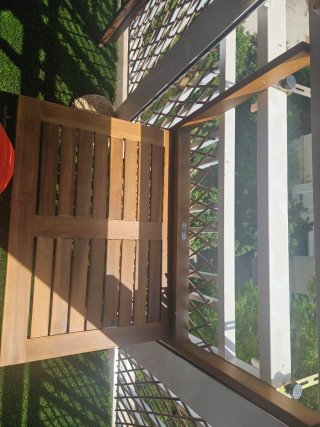 Mesa plegable de madera