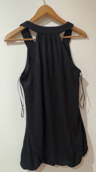 Top Bershka lentejuelas plateadas talla XS