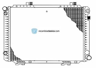 Radiador refrigeración MERCEDES-BENZ W201 190 2.5D Turbo