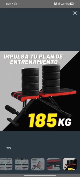 Banco de musculación ajustable