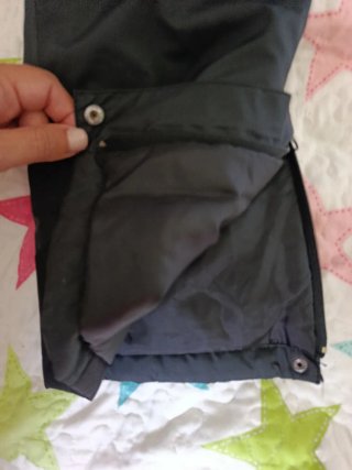Pantalón de esquí negro con tirantes infantil