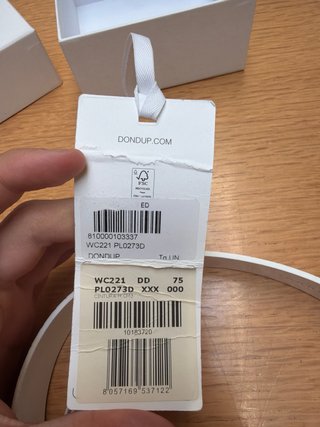 Cintura DONDUP bianca donna