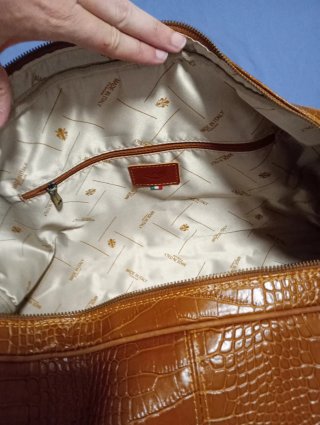 Bolsa de viaje Firenze Artegiani piel marrón