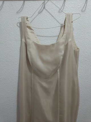 Traje de novia civil beige