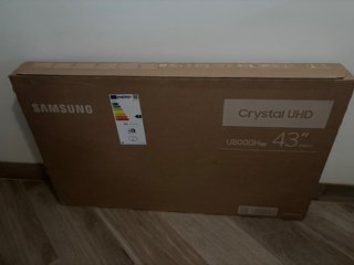 Smart TV Samsung 43 Crystal UHD U8000H sin abrir