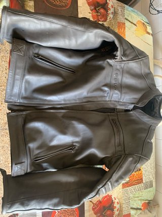 Chaqueta de cuero moto marca Bela Talla L