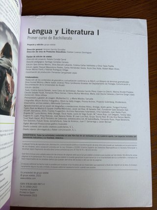 LENGUA Y LITERATURA 1