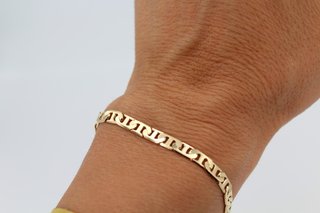 Pulsera Oro 18k Barbada Hombre.Ref:043-05-00276.