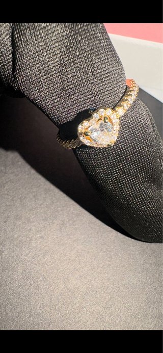 Anillo Pandora Corazón Dorado