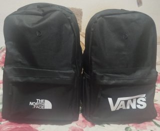 Morral Vans y The North Face Negro