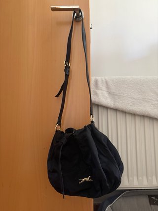 Bolso bombonera Bimba y Lola negro y dorado
