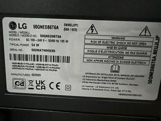 TV LG 50QNED86T6A QNED AI 50 pulgadas