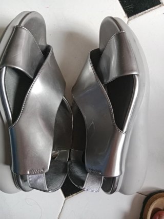 Sandalias Camper Plata Mujer