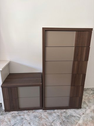 Cómoda y mesita de noche dormitorio