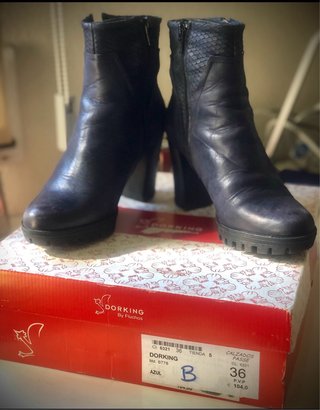 Botines Dorking piel negros T36