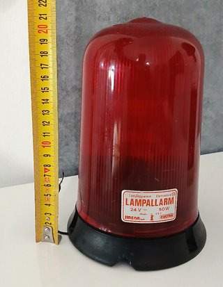Lampeggiatore Lampallarm PB1 24V 50W Rosso