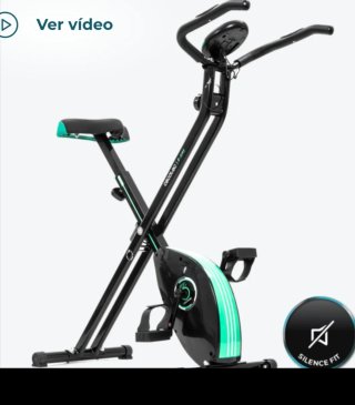Bicicleta estática plegable