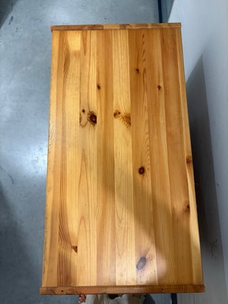 Consola, comoda de madera marrón Mueble almacenaje