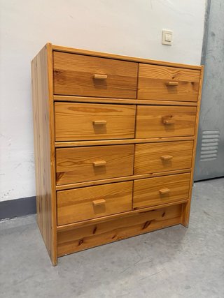 Consola, comoda de madera marrón Mueble almacenaje