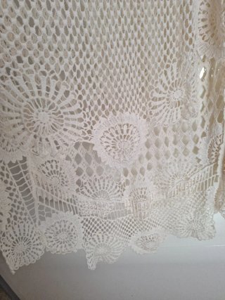 Vestido Ibicenco Beige Crochet