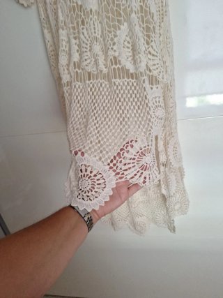 Vestido Ibicenco Beige Crochet