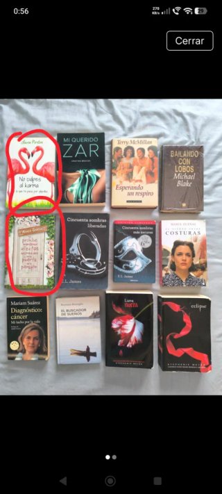 27 libros a 3€ por cada uno
