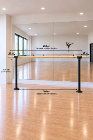 Soportes Barre/Ballet Móviles (Unidad)