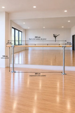 Soportes Barre/Ballet Móviles (Unidad)