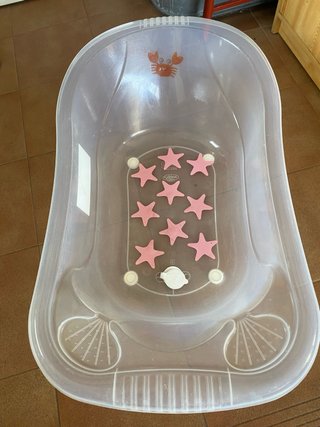 Bañera para bebé transparente