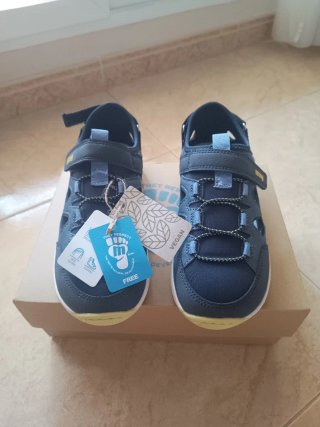 Zapatillas Mustang Barefoot T.34 Azul Marino