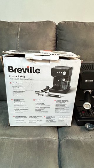 Cafetera Breville Prima Latte Negra