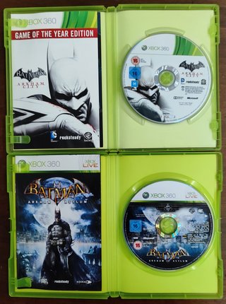 Xbox 360 Batman Arkham Asylum + City GOTY