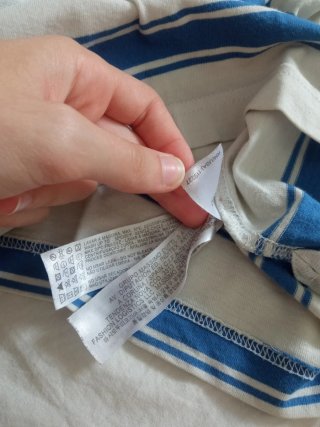 Polo Massimo Dutti rayas Blanco y Azul