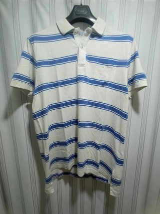 Polo Massimo Dutti rayas Blanco y Azul