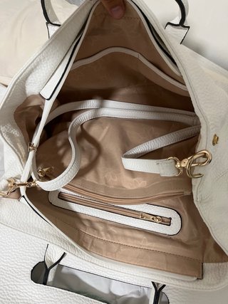 Bolso Blanco de Cuero