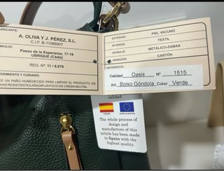 Bolso El Potro verde piel