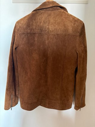 Chaqueta de ante marrón